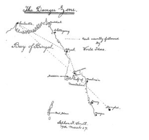 Smith hand drawn map from his book 