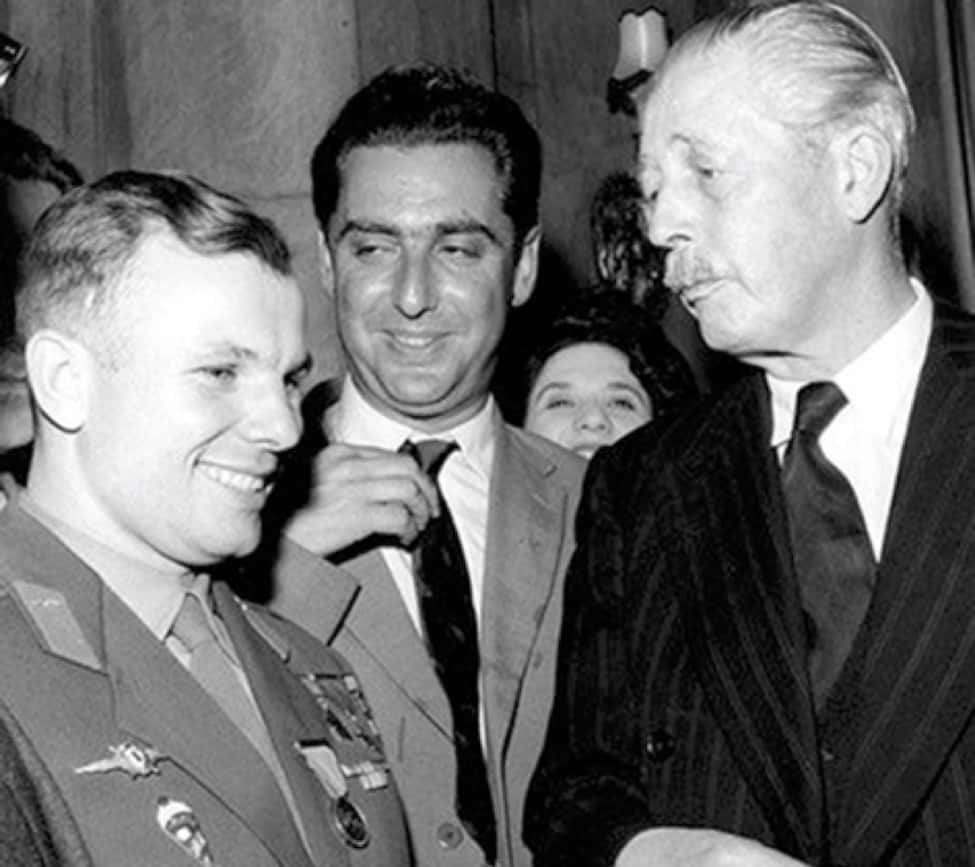 Gagarin and British PM McMillan